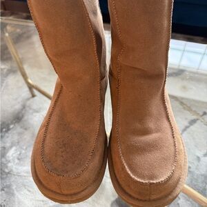 Ugg Downtown 5210 Chestnut Camel Light Brown Suede Sheepskin Tall Boots 8M